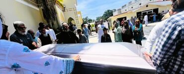 বাংলাদেশি শিক্ষার্থী নাহিদা সুলতানা বৃষ্টির কফিনবন্দী মরদেহ। ছবি : সংগৃহীত