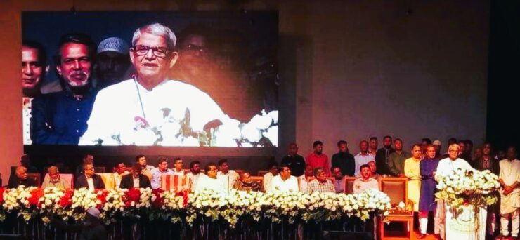 প্রধান অতিথির বক্তব্য দিচ্ছেন মির্জা ফখরুল।ছবি: সংগৃহীত